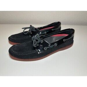 Sperry x Star Wars Flats Womens Size 8 Black A/O 2-Eye Darth Vader Leather Red